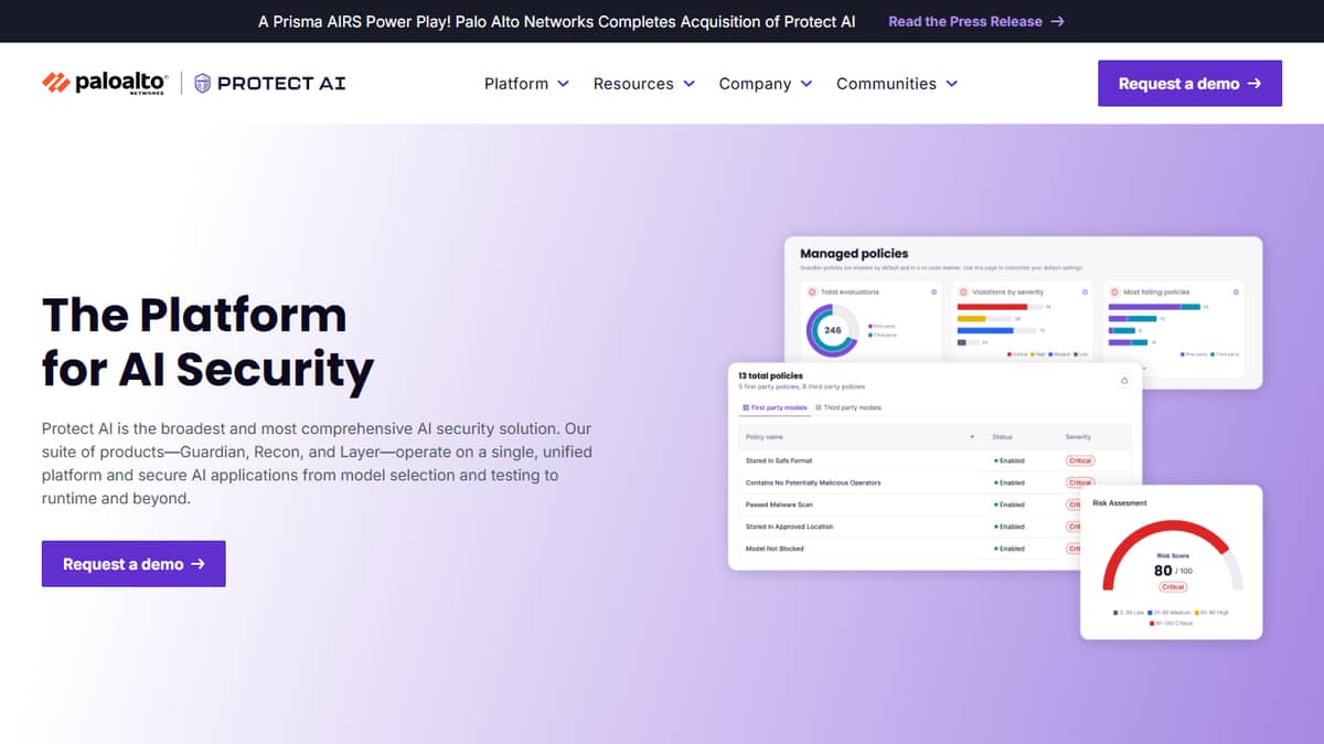 Prisma AIRS (formerly Protect AI)