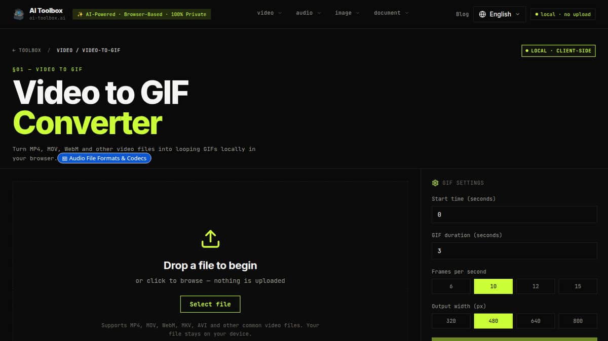 AI Toolbox Video to GIF