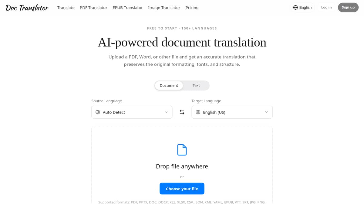Doc Translator IO