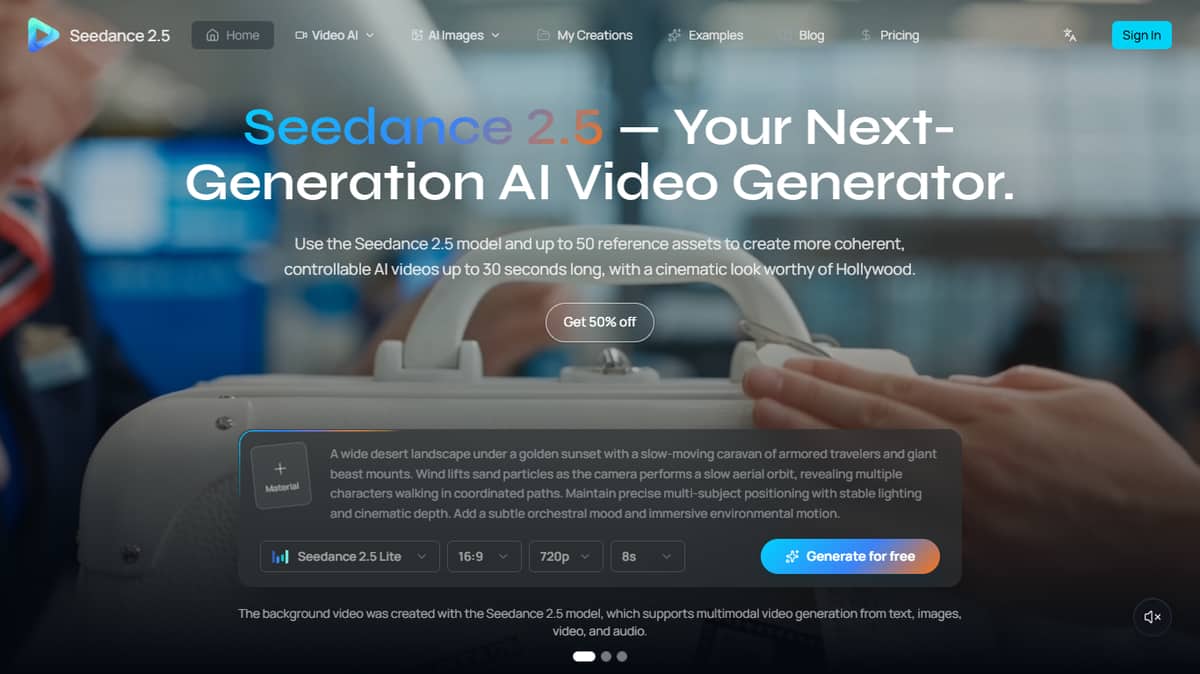 Seedance 2.5 Video Generator