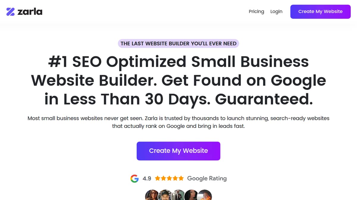 Zarla AI Website Builder