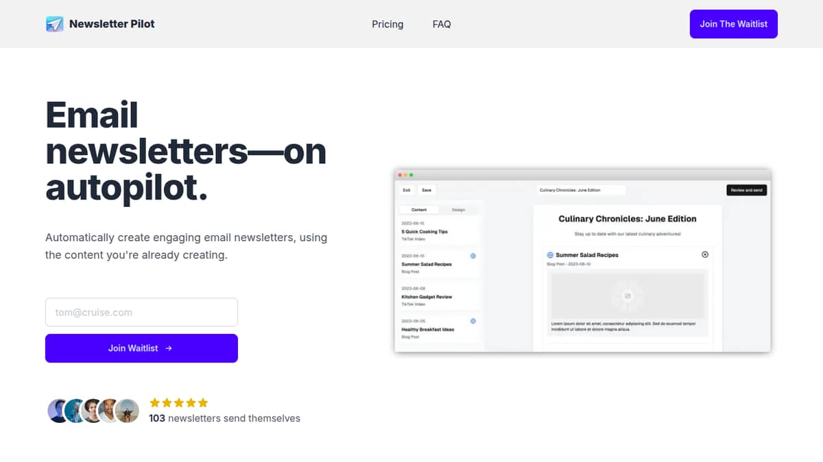 Newsletter Pilot