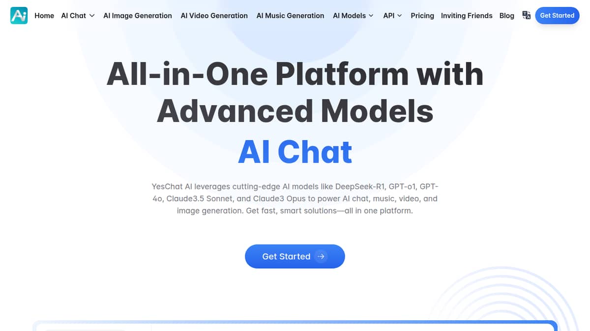 YesChat.ai (formerly YesChat-Free Claude 2 Globally)