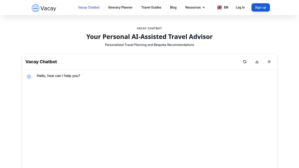 Vacay Chatbot