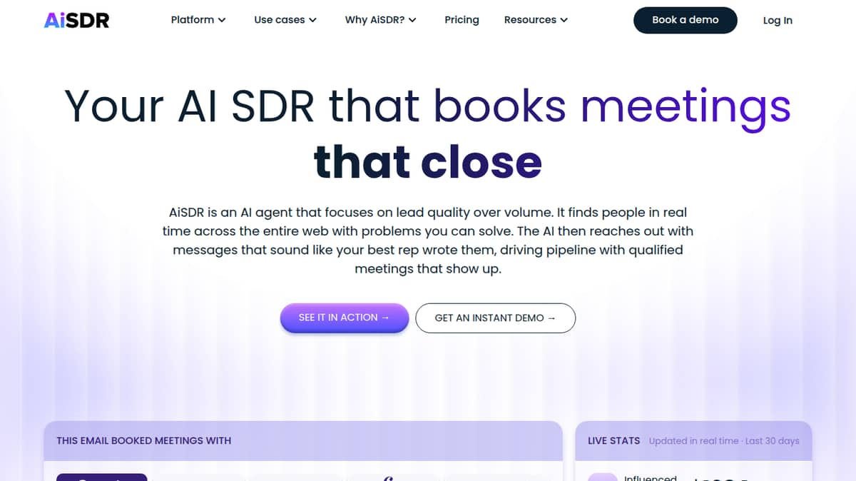 AiSDR – Your first AI SDR
