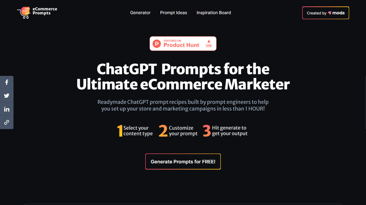 eCommerce ChatGPT Prompts