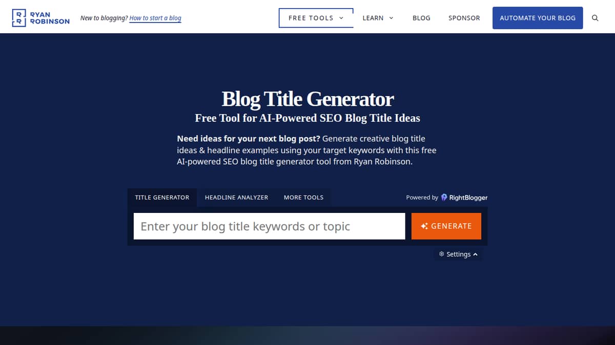 RR-Blog Title Generator