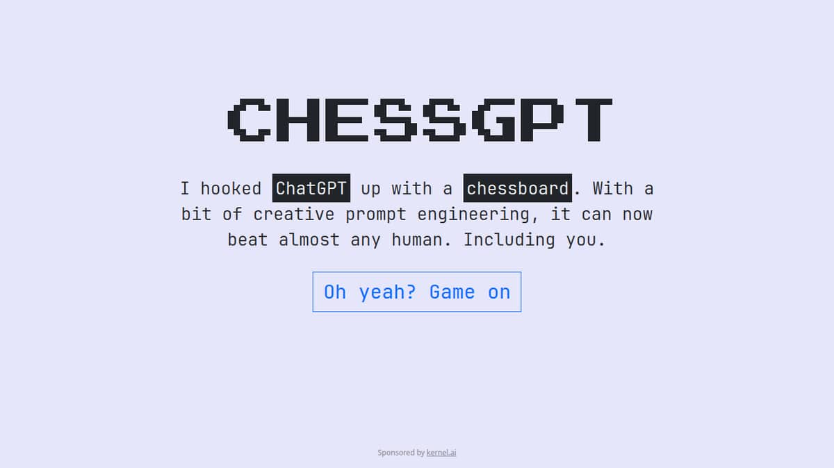 ChessGPT