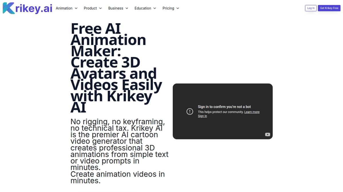 AI Animation Maker By Krikey.ai