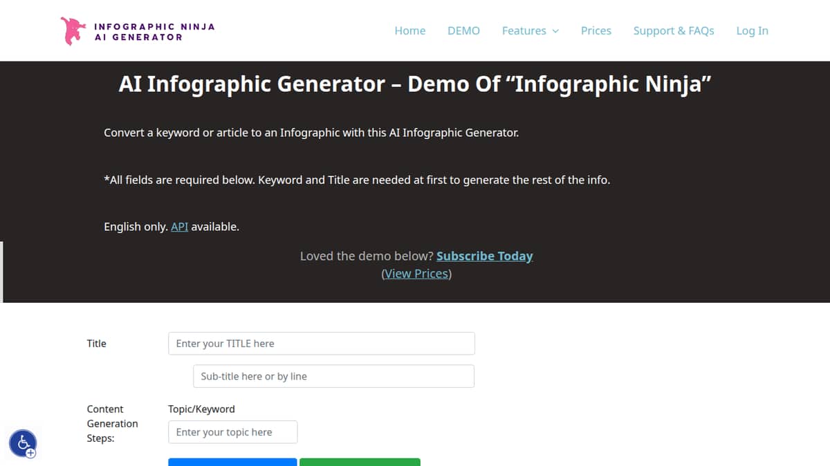 AI Infographic Generator