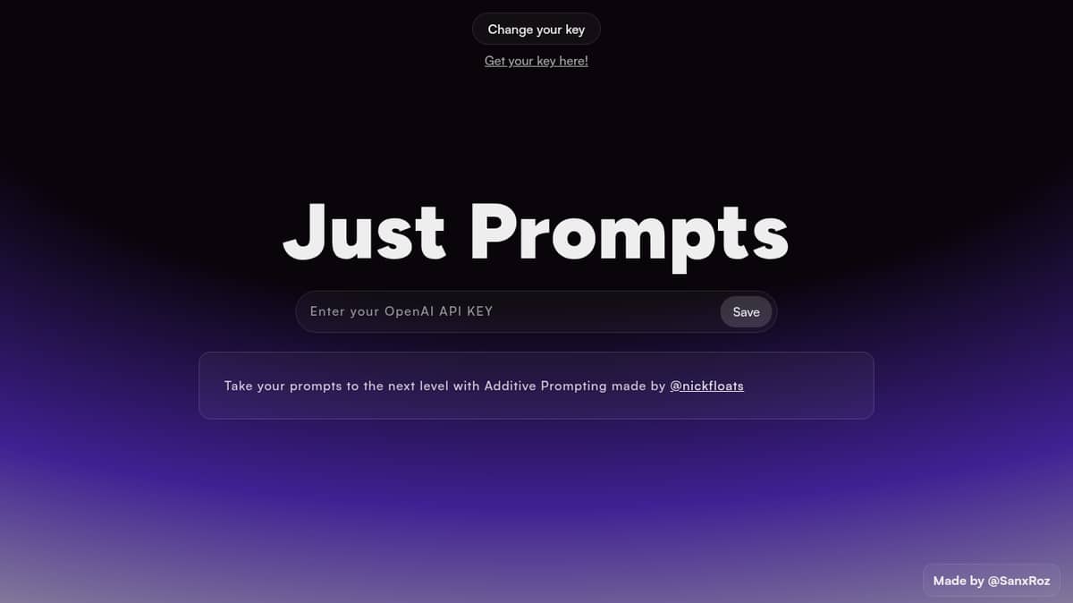 Just Prompts