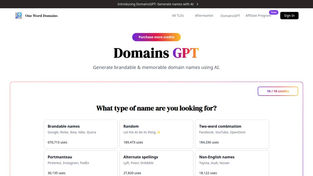 DomainsGPT