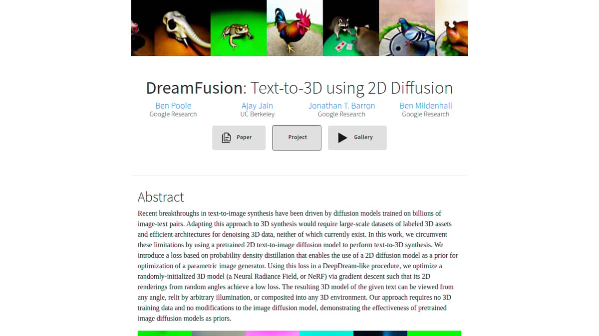 DreamFusion