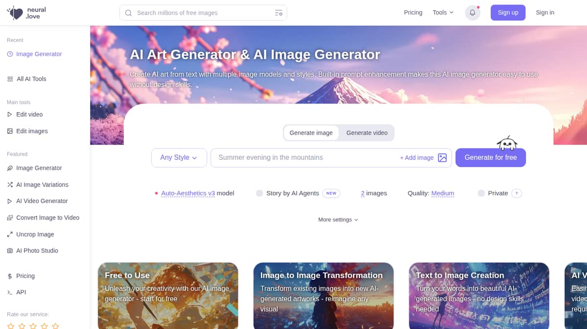 AI Art Generator By neural.love
