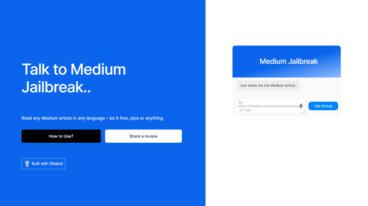 Medium Jailbreak By Sttabot