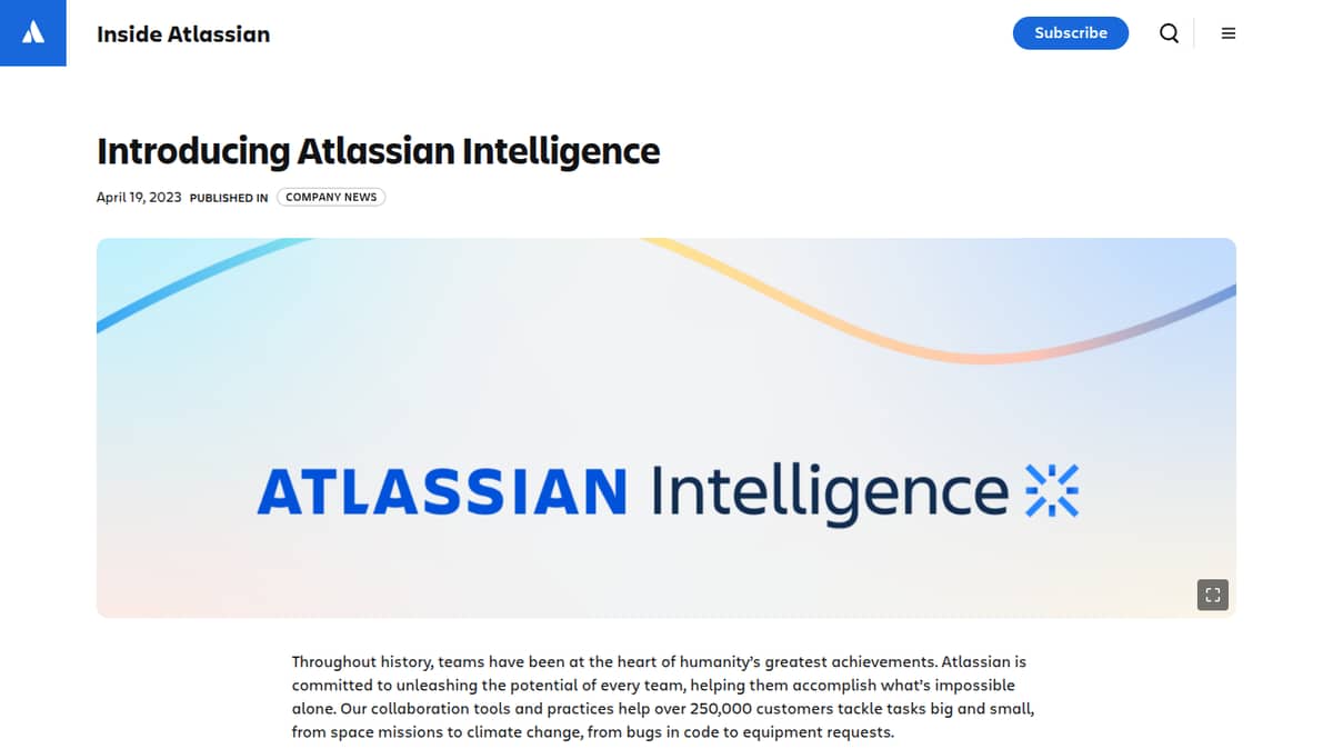 Atlassian Intelligence