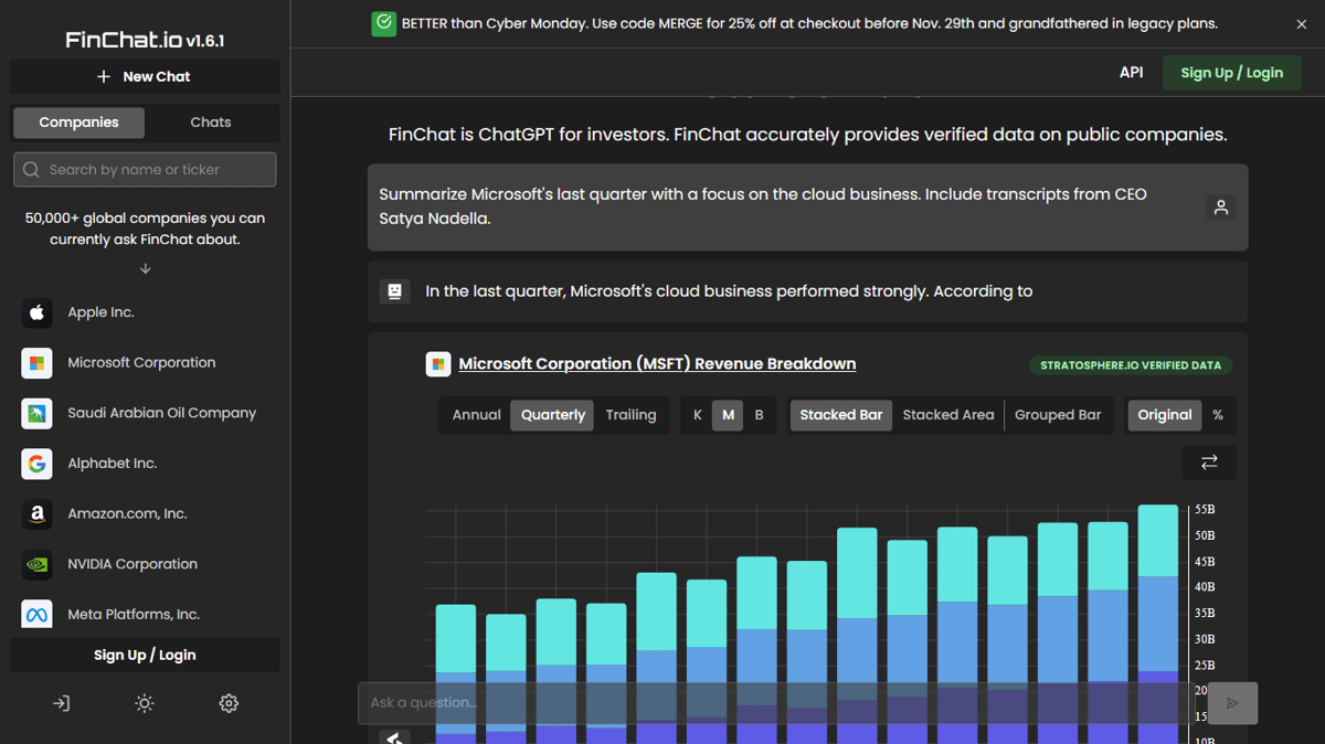 Fiscal.ai (formerly FinChat.io)