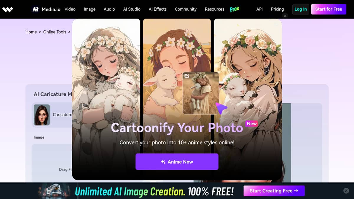 Caricature Maker By Media.io