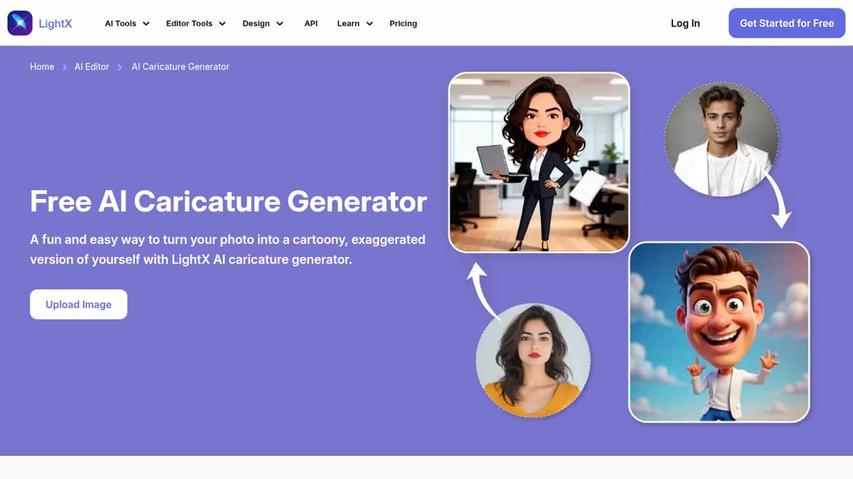AI Caricature Generator By LightX