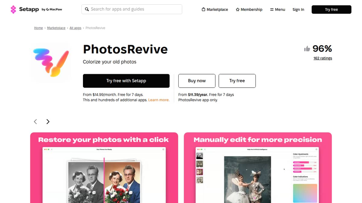 PhotosRevive on Setapp