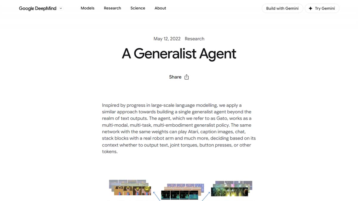 A Generalist Agent