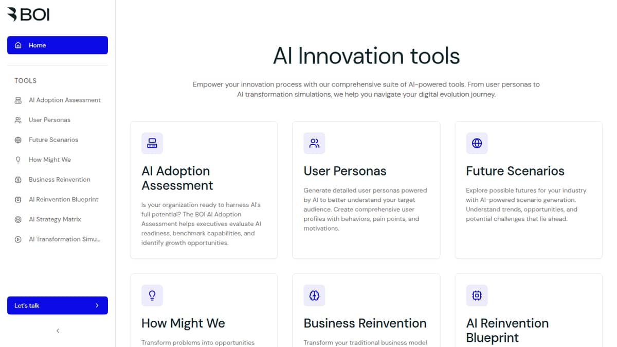 AI Toolbox for innovators