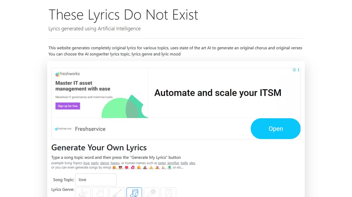 These Lyrics Do Not Exist