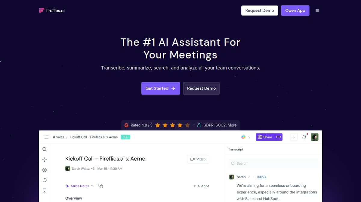 Fireflies.ai (formerly Fire Flies AI)