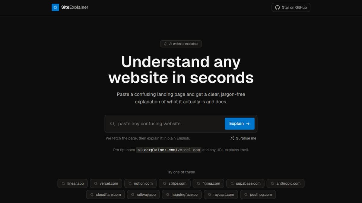 SiteExplainer