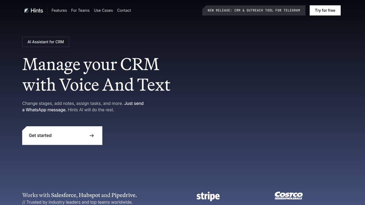 Hints: CRM AI Assistant