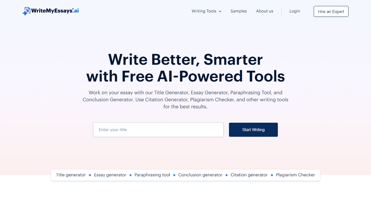 Write My Essay AI
