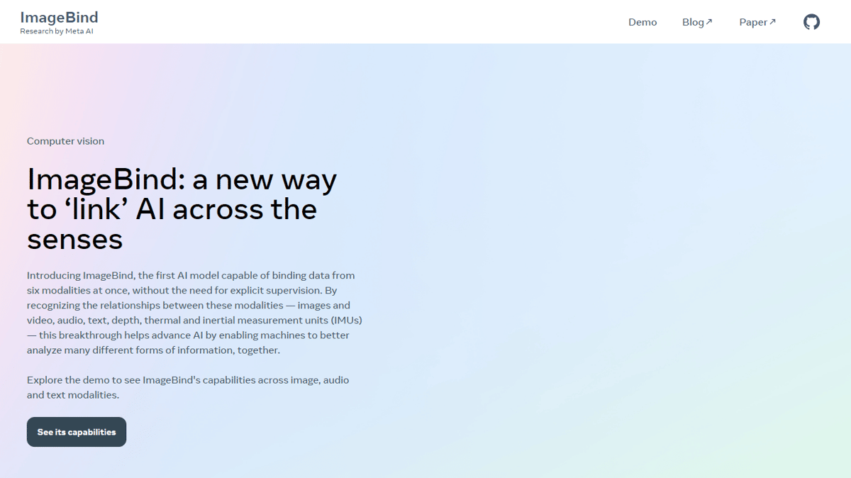 ImageBind by Meta AI
