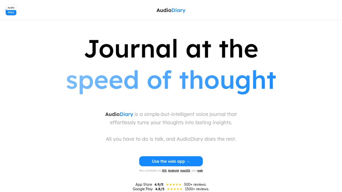 Audio Diary