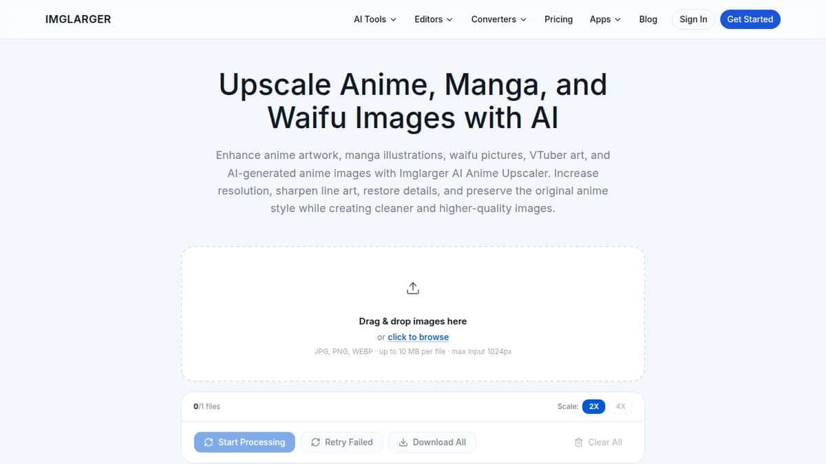 AI Anime 16K on AI Image Enlarger