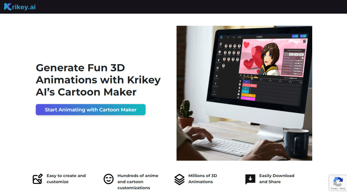 Krikey AI Cartoon Maker