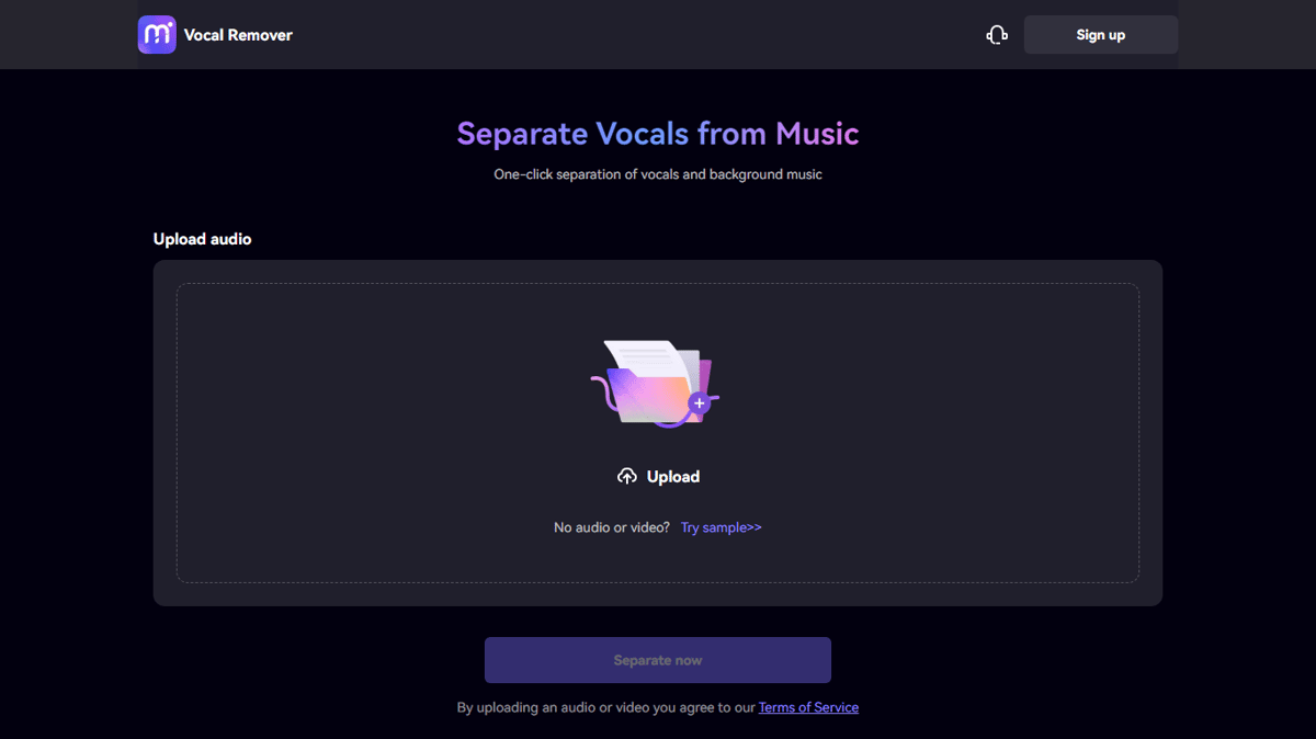 Vocal Remover | Media.io