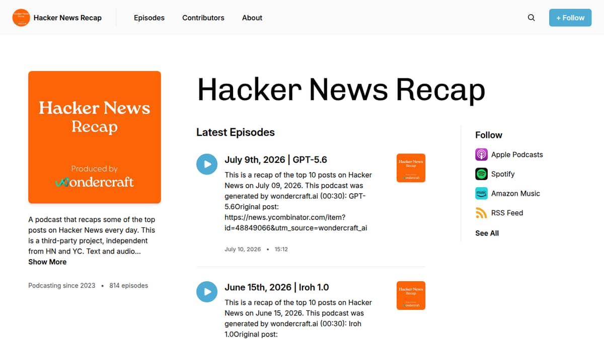 Hacker News Recap