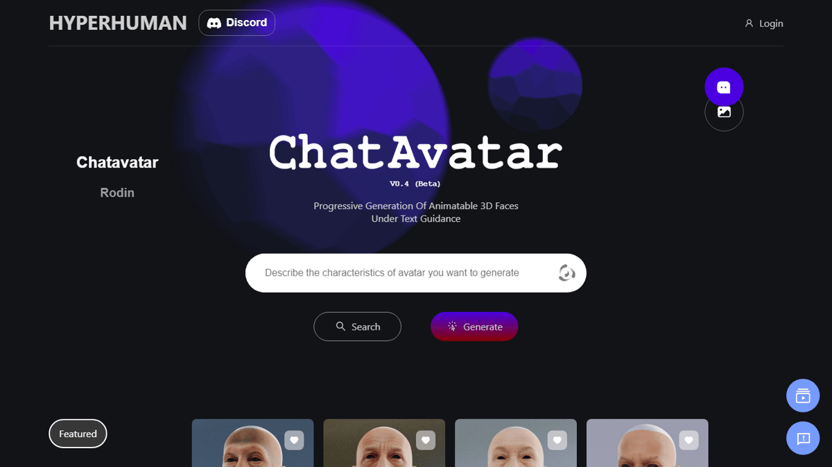 ChatAvatar (formerly HyperHuman)
