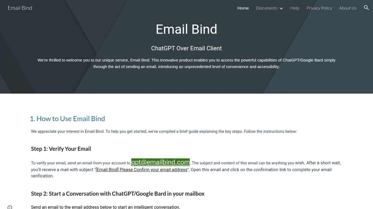 Email Bind