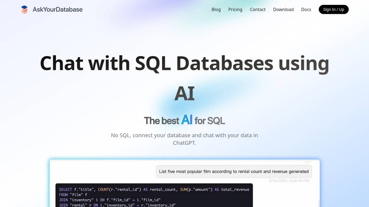 AskYourDatabase