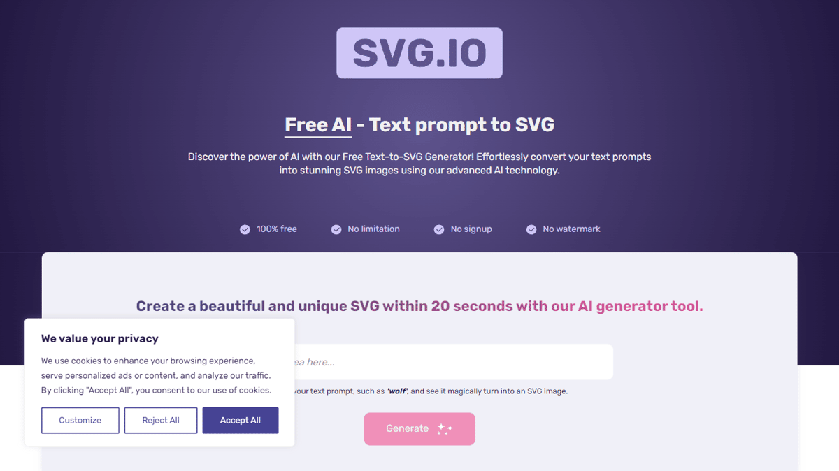 PicTrix.ai (formerly SVG.io)