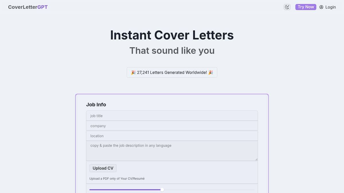 CoverLetterGPT
