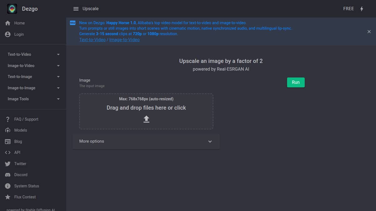 Dezgo Image Upscaler