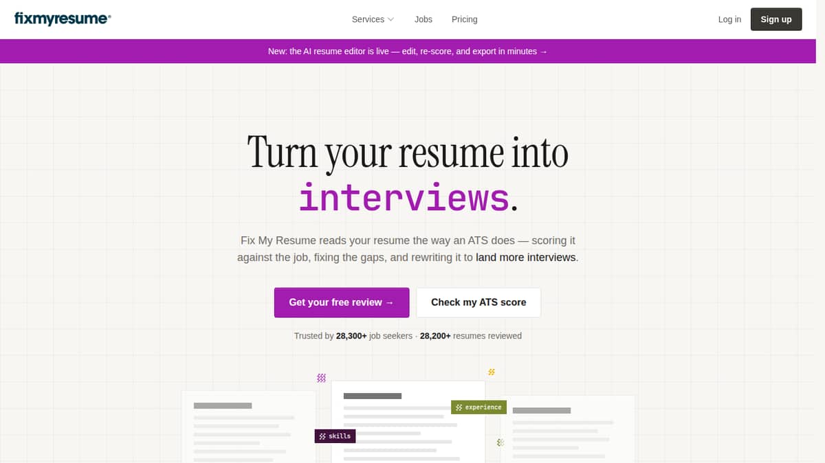 Fix My Resume
