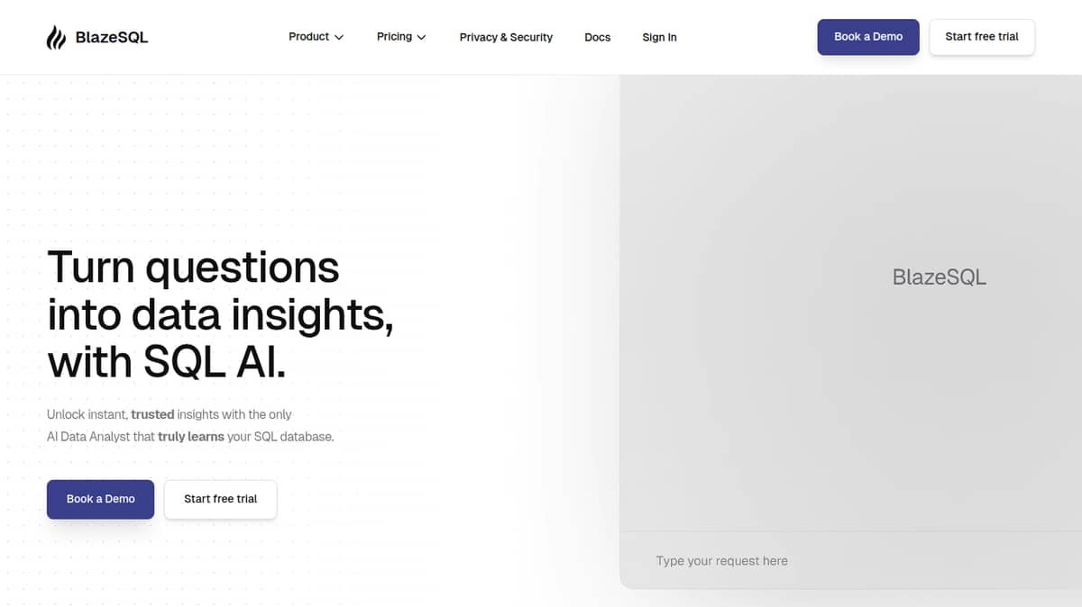 Blaze SQL AI