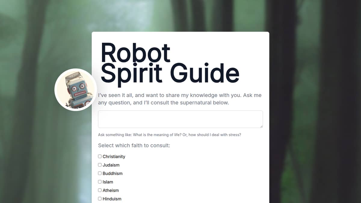 Robot Spirit Guide