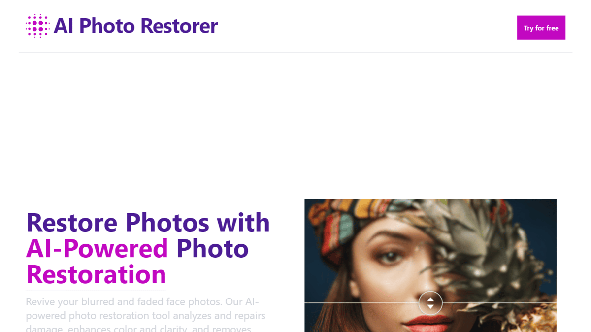 AI Photo Restorer