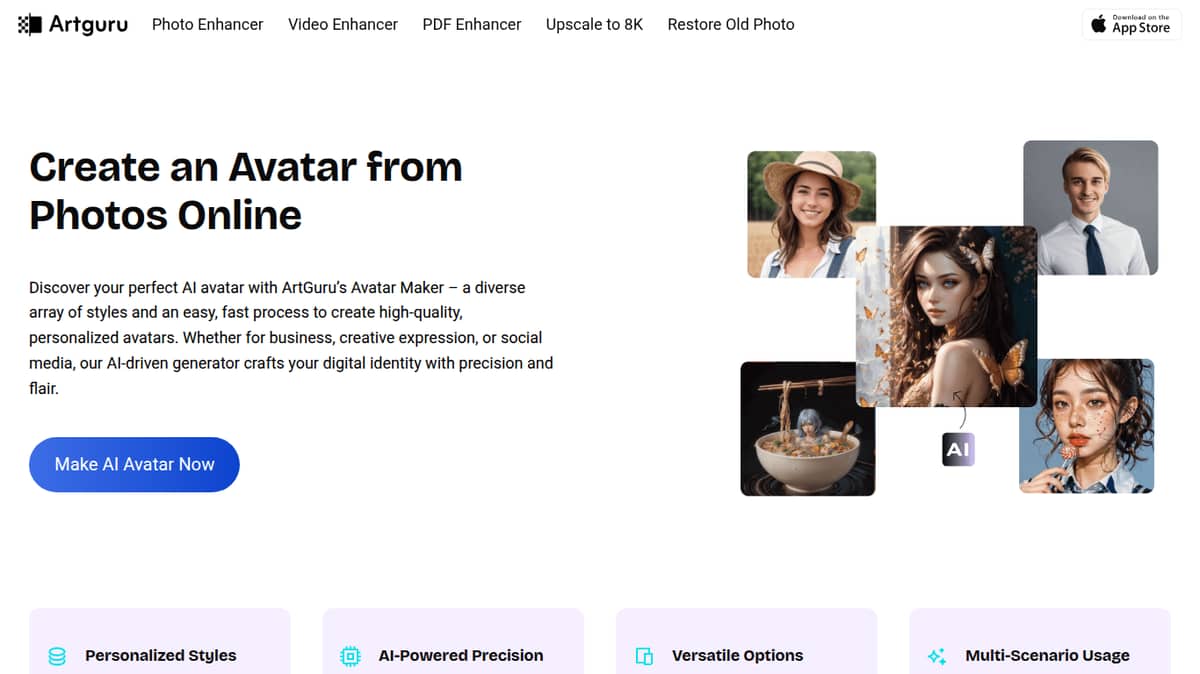 Artguru AI Avatar Generator