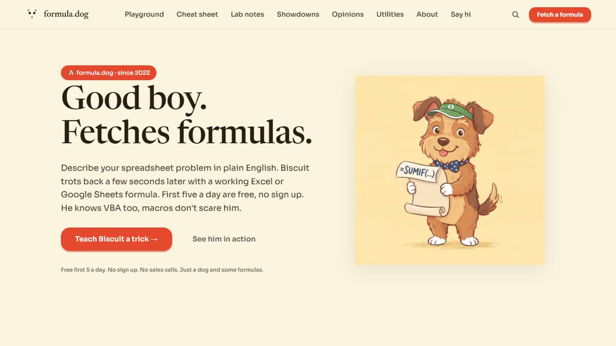 Formula Dog