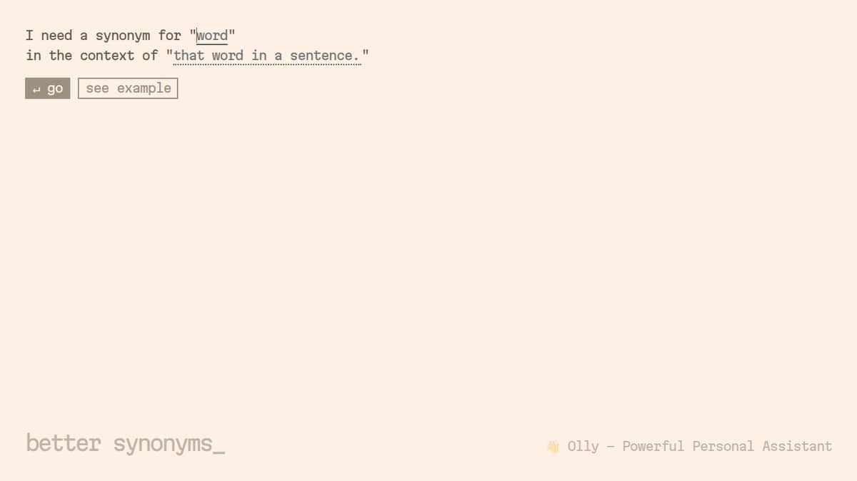 Better Synonyms